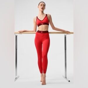 Alo Yoga Airlift High-Waist 7/8 Line Up Leggings – Red Hot Summer – Size L